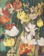 Maurice Prendergast Spring Flowers USA oil painting artist